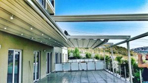Açılır Kapanır Camlı Pergola